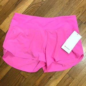 Pink Speed Up 4” Shorts